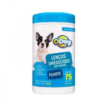 Imagem de Lenço Umedecido Filhote sem álcool Mais Dog c/ 75