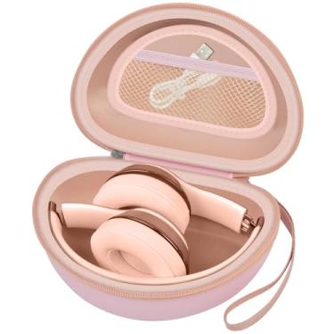 Imagem de Capa de fone de ouvido compatível com fones de ouvido intra-auriculares Beats Solo 4/Studio Pro x Kim Kardashian/Solo3/Studio3/Solo Pro Bluetooth – Rosa