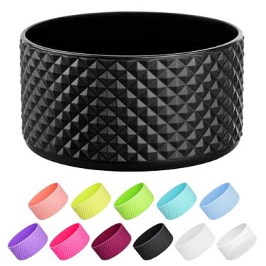 Imagem de Diumepo Bota de silicone para garrafa de água Hydroflask 1,134 g - Capa protetora antiderrapante (preto)