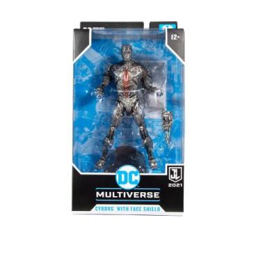 Imagem de Figura de Ação Cyborg Helmet Liga da Justiça Dc Boneco Mcfarlane - Fun