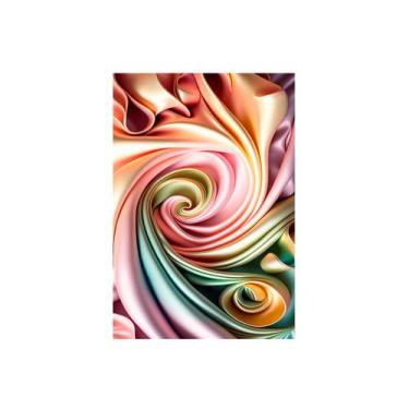 Imagem de Fundo Fotográfico 1,50 X 2,20 - Bege com Rosa e Verde 083 - Via Cores