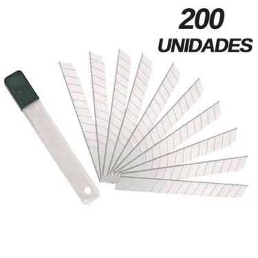 Imagem de 20 Caixas De Lamina Larga Para Estilete 18mm X 0,37mm - 200 Peças - Sa