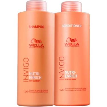 Imagem de Kit Shampoo e Condicionador Wella Invigo Nutri Enrich 1L