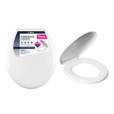 Imagem de Assento Vaso Sanitário Almofadado Redondo Atlas, Branco