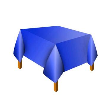 Imagem de KIT 10 Toalhas De Mesa Lisa Plástica 70x70cm Para Aniversário Festa Ca