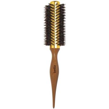 Imagem de Escova de Cabelo Belliz Madeira MTL Pont 25 Ref 417 com 1 Unidade