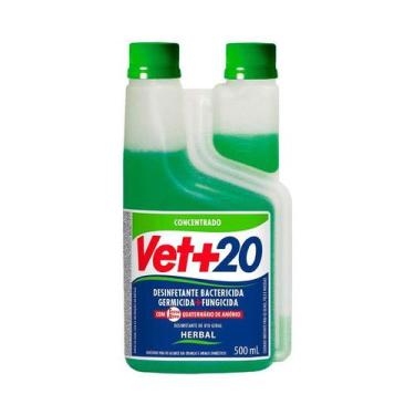 Imagem de Desinfetante Concentrado Vet+20 Herbal - 500ml - Vet +20