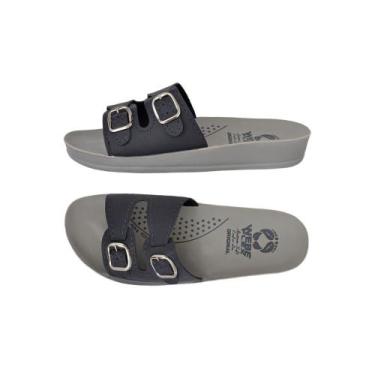 Imagem de sandália ortopédica  feminina chinelo anti stress para esporão anabela