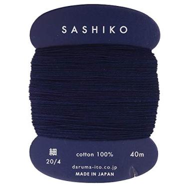 Imagem de Sashiko Thread Thinner Weight 40m Col. 216 - Azul-marinho - Bordado e Acolchoamento Japonês da Yokota