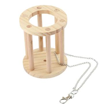 Imagem de Alimentador de Tigela de Prático para Coelhinhos de Madeira para Relva Recipiente para Animais de Estimação