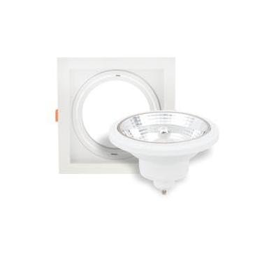 Imagem de Spot Recuado Direcionável Branco Lâmpada Dimerizável 12W 2700K