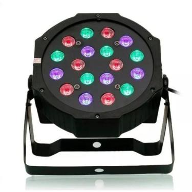 Imagem de Canhão 18 Led Painel Luminária Refletor Iluminação Luz Festa - LEDLIGH