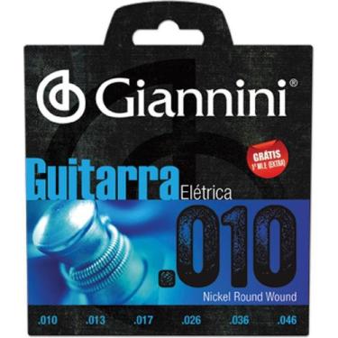 Imagem de Encordoamento para guitarra elétrica geegst 10 - .010-.046 - GIANNINI