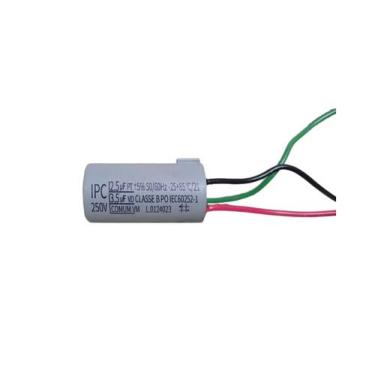 Imagem de Capacitor Para Ventilador 2,5uf+3,5uf 250v 3 Fios Ipc, 2,5uf + 3,5uf 2