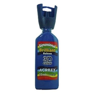 Imagem de Tinta Dimensional Brilhante 35ml - 501 Azul Turqueza Acrilex