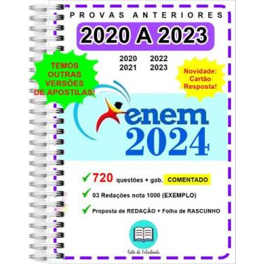 Imagem de Enem Provas 2020 a 2023 Gabarito Comentado - Sala Do Estudante