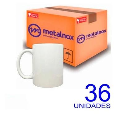 Imagem de Caixa de canecas para sublimação com 36 unidades Metalnox