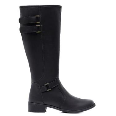 Imagem de Bota Montaria Feminina Cano Alto Longo Leve e Macia Moderna 11501 - Gm