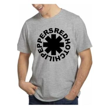 Imagem de Camiseta Masculina De Rock Red Hot Chili Peppers Camisa 100% Algodão -