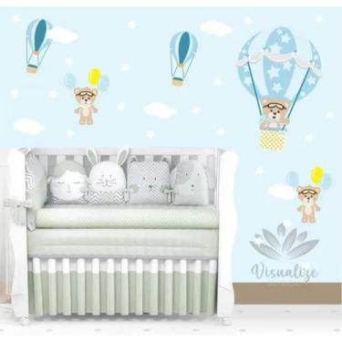 Imagem de Adesivo Decoração De Interior Quarto De Bebê Berçário Menino - pinkie