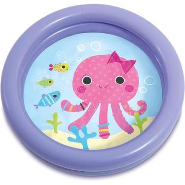 Imagem de Piscina Inflável Polvinho Roxo Infantil 17L - Intex 59409