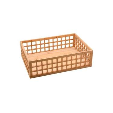 Imagem de Cesto Vazado de Bambu 38cm - Oikos