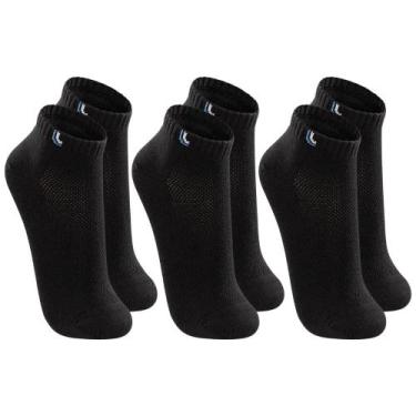 Imagem de Kit Com 3 Pares De Meia Baixa Lupo Sport Modelo Cano Curto Esportiva E