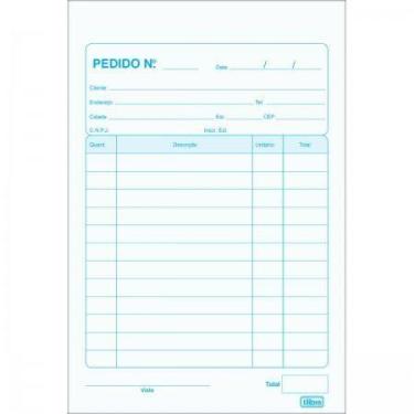 Imagem de Talão de Pedido 1/32 Pequeno Tilibra - 2 vias  40 Folhas