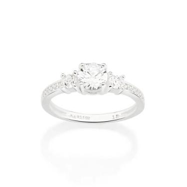 Imagem de Anel Solitário com zircônias prata 925 Rommanel 810230, 20