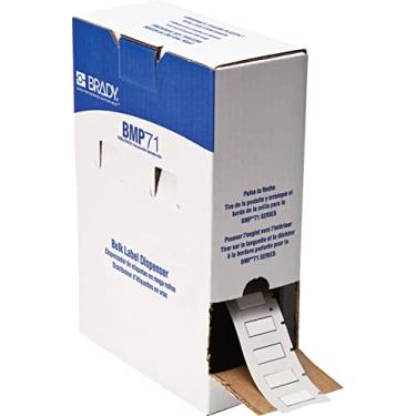 Imagem de Brady Etiquetas de cabos e fios termorretráteis PermaSleeve a granel, para impressoras M610, M611, M710, BMP61 e BMP71-0,6 cm de diâmetro x 2,5 cm, branco BM-250-1-342