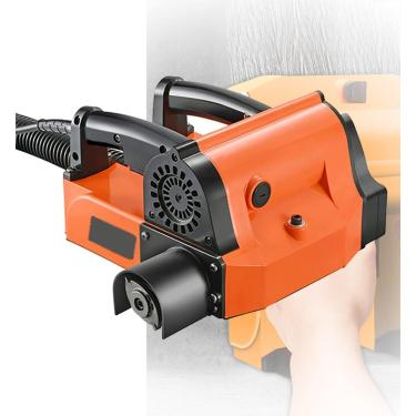 Imagem de Máquina de aplainamento de parede elétrica Chaser de parede, máquina de pá de concreto de 1680 W com mangueira de vácuo 4000 RMP/min Planejador de raspador de parede de massa de vidraceiro,