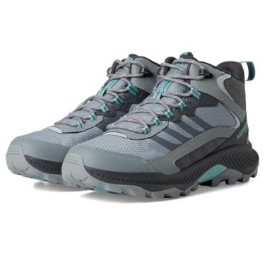 Imagem de Merrell Tênis feminino Speed Strike 2 Mid impermeável para caminhada, Monumento, 36