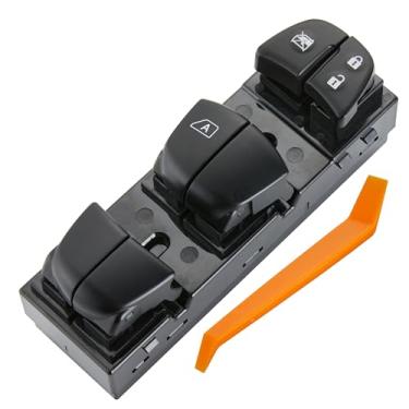 Imagem de ZAPOSTS Interruptor de janela elétrico serve para Nissan Pathfinder Altima Leaf Juke Frontier Rogue Sentra 2013-2019. Substitui 3TA5A, 25401-3SH1A, 25401-3NF0A. Interruptor mestre vidrios da porta de