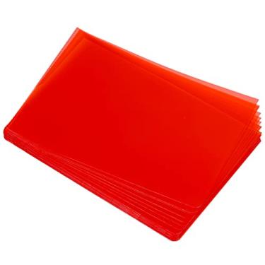 Imagem de PATIKIL Pastas tipo L Pacote com 36 pastas A4 plástico transparente para documentos, pastas de arquivo, bolsos de projeto, vermelho