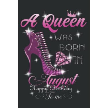 Imagem de A Was Born in August Happy Birthday to Me Meme: Lined Notebook: 6" x 9", 120 Pages, Lined Journal Notebook Birthday Gift Present.