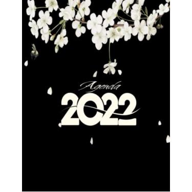 Imagem de AGENDA 2022: AGENDA 2022: A4 agenda giornaliera da gennaio a dicembre 2022 365 giorni, data di visualizzazione + agenda mensile, calendario