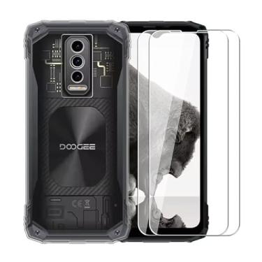 Imagem de WDMYLFTW Capa para Doogee Blade 10 Pro + [pacote com 2] Película protetora de tela de vidro temperado - Capa protetora de TPU (poliuretano termoplástico) macio e flexível de silicone transparente à