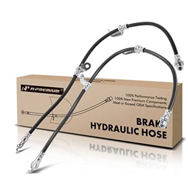 Imagem de A-Premium Mangueiras hidráulicas de freio dianteiro e passageiro compatíveis com modelos selecionados Toyota e Lexus - Prius 2010-2015, Prius Plug-In 2014-2015, CT200h 2011-2017, 1,8L (pacote com 2)