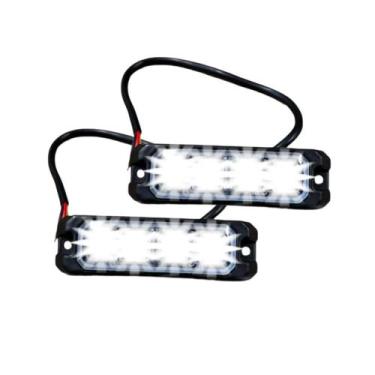 Imagem de Kit 2 Estrobos Led Cristal 12v Polícia Som Carro Moto Van - Terratto