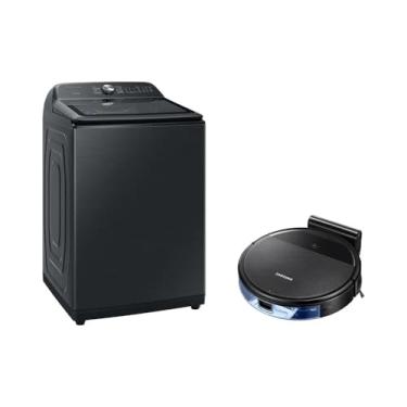 Imagem de Samsung Combo Lavadora Smart Digital Inverter WA23B Black 23kg 127V + Aspirador Robô com conectividade Wi-FI