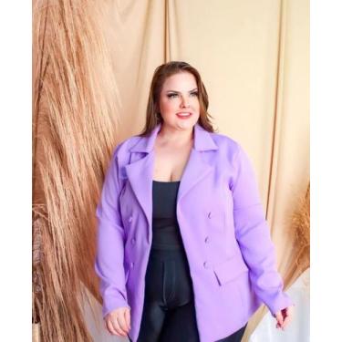 Imagem de Blazer Plus Size Modas/Moda Feminina Tendência Verão  - Nanda Fashion 