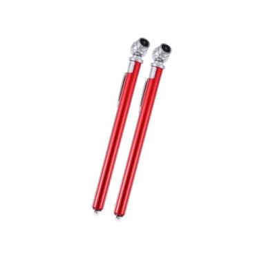 Imagem de Hihaha 2 peças 10-100PSI caneta de caminhão de aço inoxidável de cabeça dupla para pneu medidor de pressão de ar para pneu medidor de ar para bicicleta, quadriciclo, carro, SUV, testador de veículo