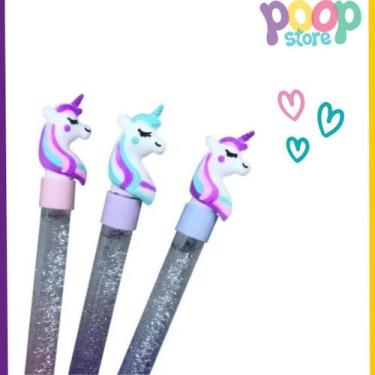 Imagem de Caneta Gel Ultra Fina Unicornio Glitter Sortida - Poop Store - Poop So
