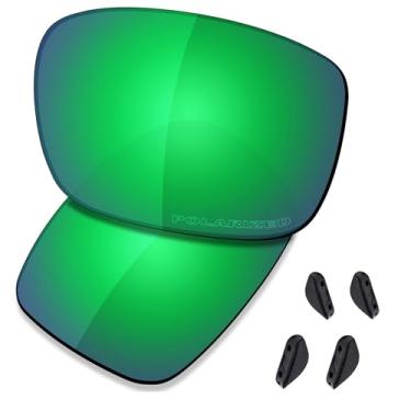 Imagem de SAUCER Lentes de reposição premium e kits de borracha para óculos de sol Oakley Drop Point OO9367 60 mm de alta defesa - Verde jade polarizado