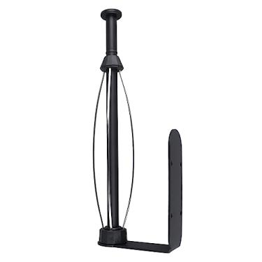 Imagem de Suporte de Toalha de Rolo Suporte de Pano de Cozinha Rack Sem Pregos Suporte de Filme Aderente de Aço Inoxidável Porta-toalha de Pendurado na Parede Rolante