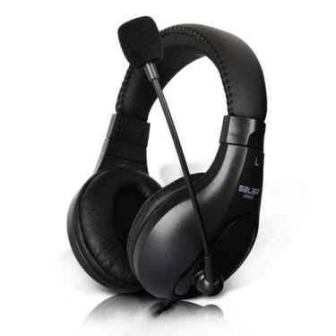 Imagem de Headset Gamer Salar A566 com Microfone - Preto