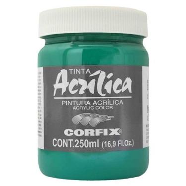 Imagem de Tinta Acrílica 250ml G1 072 Verde Veronese Corfix, 072 - VERDE VERONES