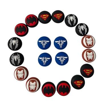 Imagem de Par Grip Heróis Protetor Analógico Silicone Controle Joystick Polegar Compatível Com PS4 PS5 Xbox Nintedo Switch Desempenho (TheLastOfUs)