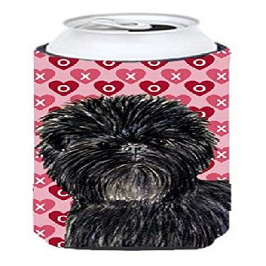 Imagem de Caroline's Treasures SS4511TBC Affenpinscher Corações Amor e Dia dos Namorados Retrato de Bebidas Isolador Isolador de Bebidas Alto, Menino Alto, Multicolorido