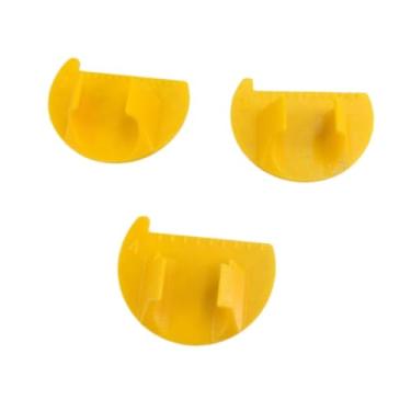Imagem de Gralara 3pcs, ferramenta de medição para costura de máquinas, medidor de ponto, 2 mm, 3 mm ou 4 mm, medidor de dedos, régua de acolchoado, para tricô, criação, Amarelo